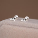 Sterling Silver Sunburst crescent Moon 16G internally threaded Flat Back Labret Earrings
