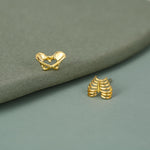Sterling Silver Mismatched Ribcage and Pelvis Stud Earrings