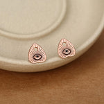 Sterling Silver Ouija Planchette Stud Earrings