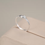 Sterling Silver Diamond Cut Starburst Ring