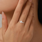 Sterling Silver Diamond Cut Starburst Ring