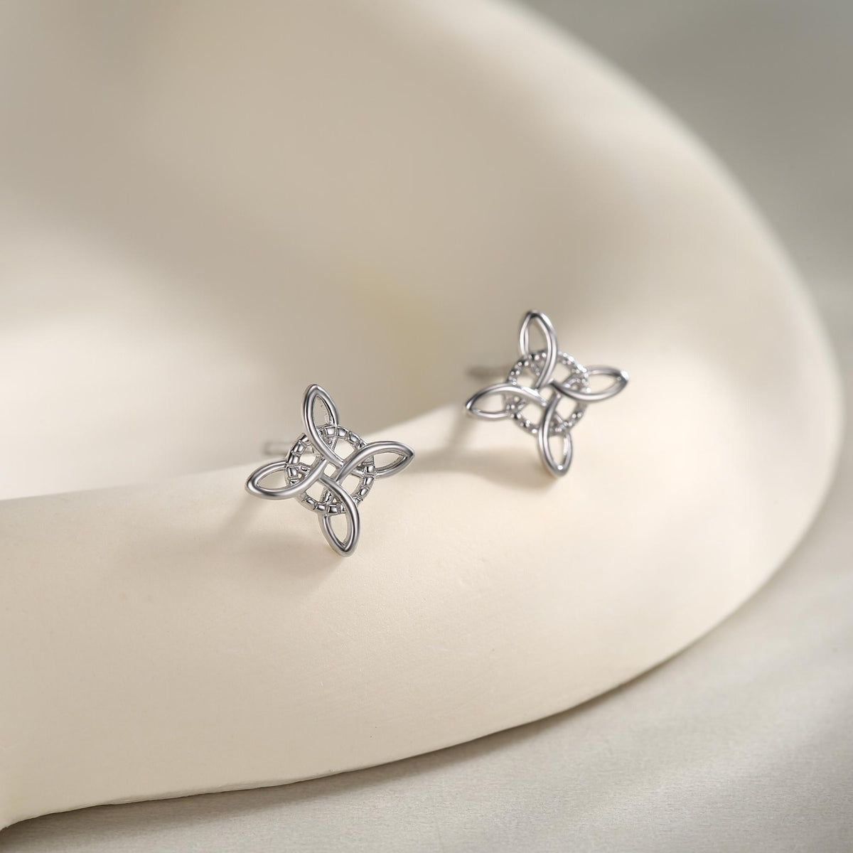 Sterling Silver Celtic Knot Stud Earrings