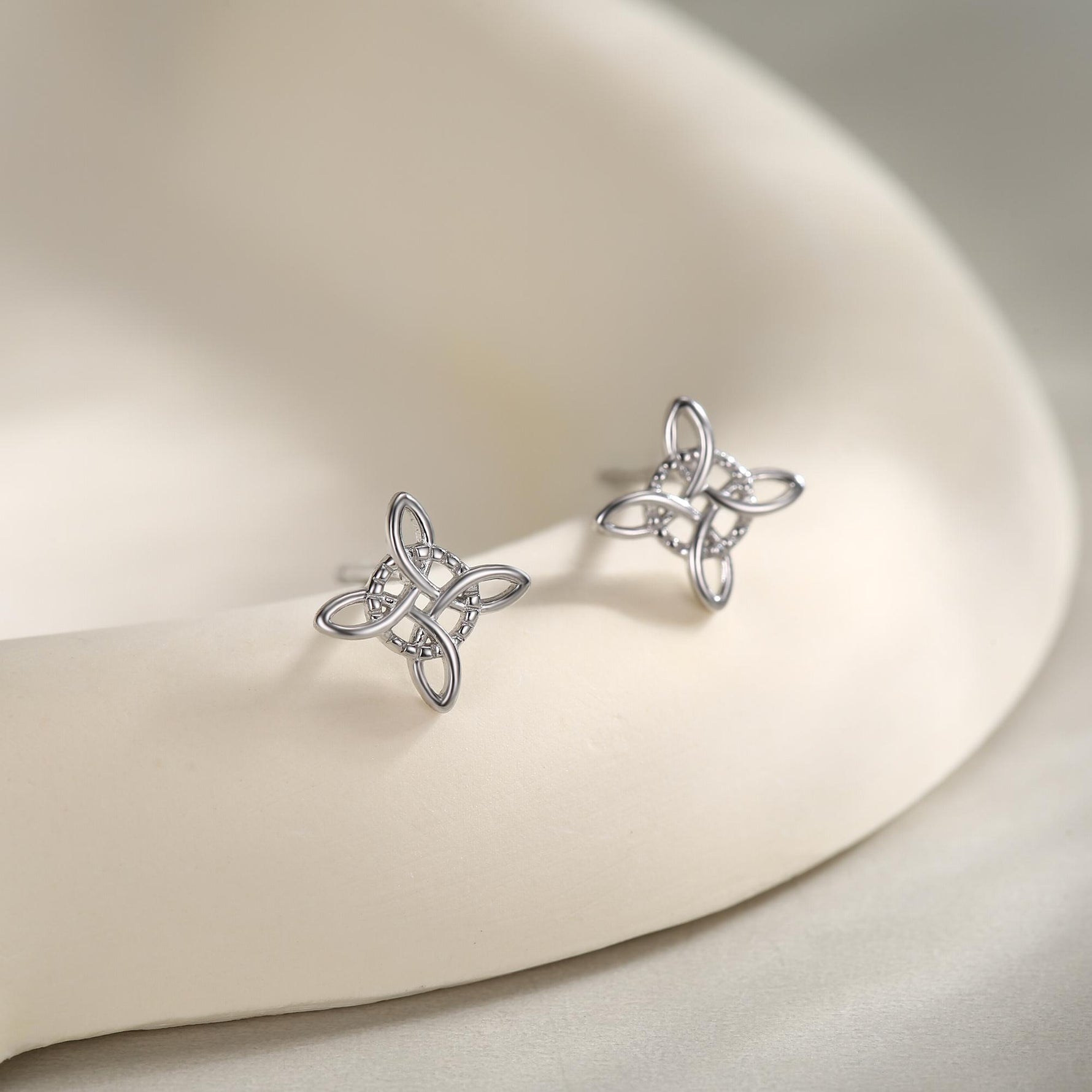 Sterling Silver Celtic Knot Stud Earrings