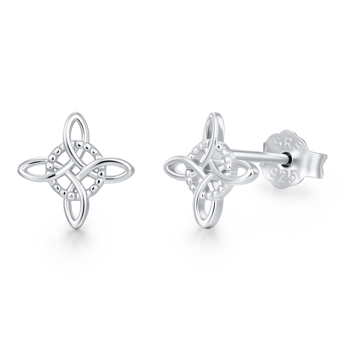 Sterling Silver Celtic Knot Stud Earrings