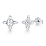 Sterling Silver Celtic Knot Stud Earrings