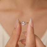 Sterling Silver Enamel Axolotl Adjustable Ring