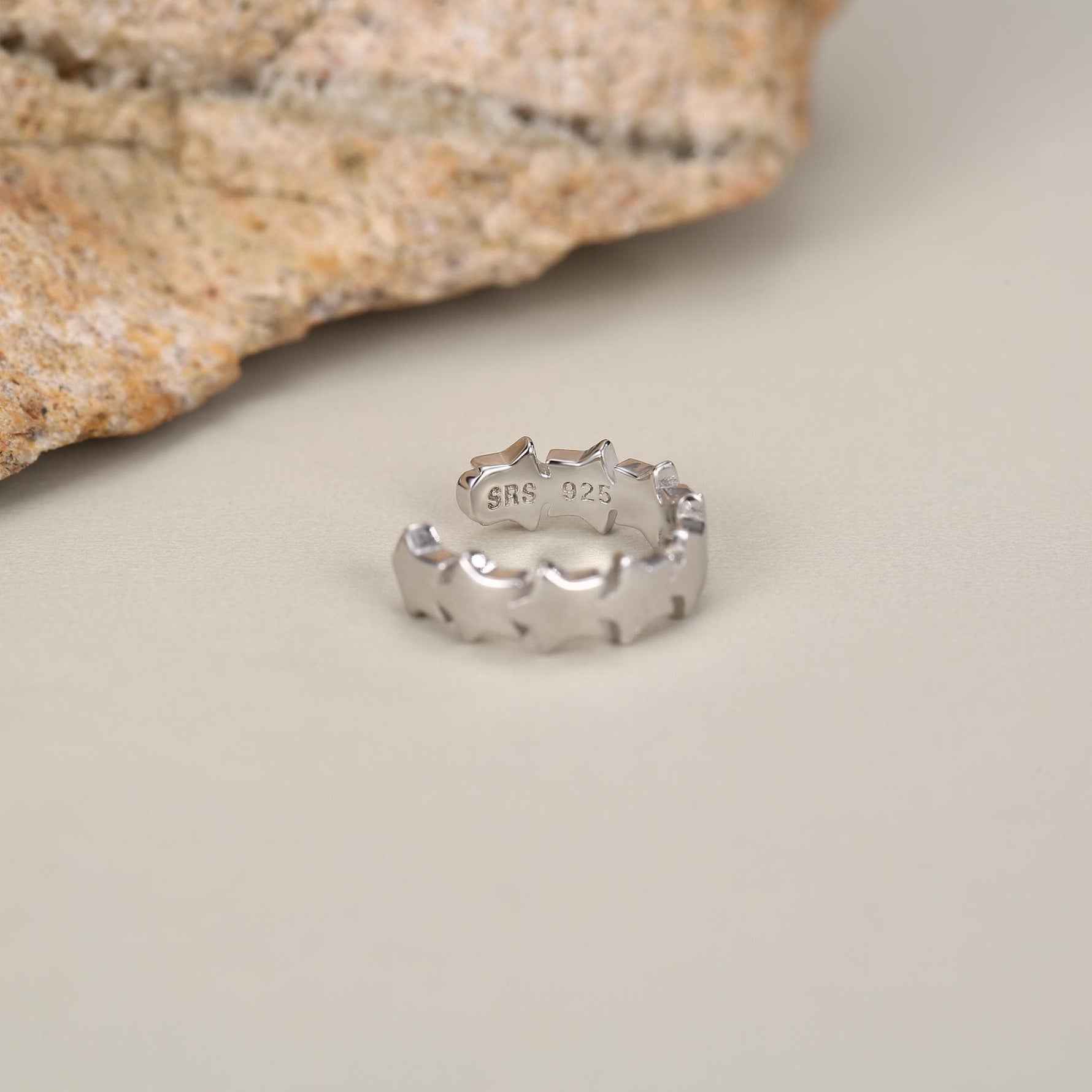Sterling Silver Starband Ear Cuff