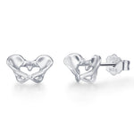 Sterling Silver Pelvis Stud Earrings