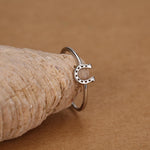 Lucky Horseshoe Motif Ring
