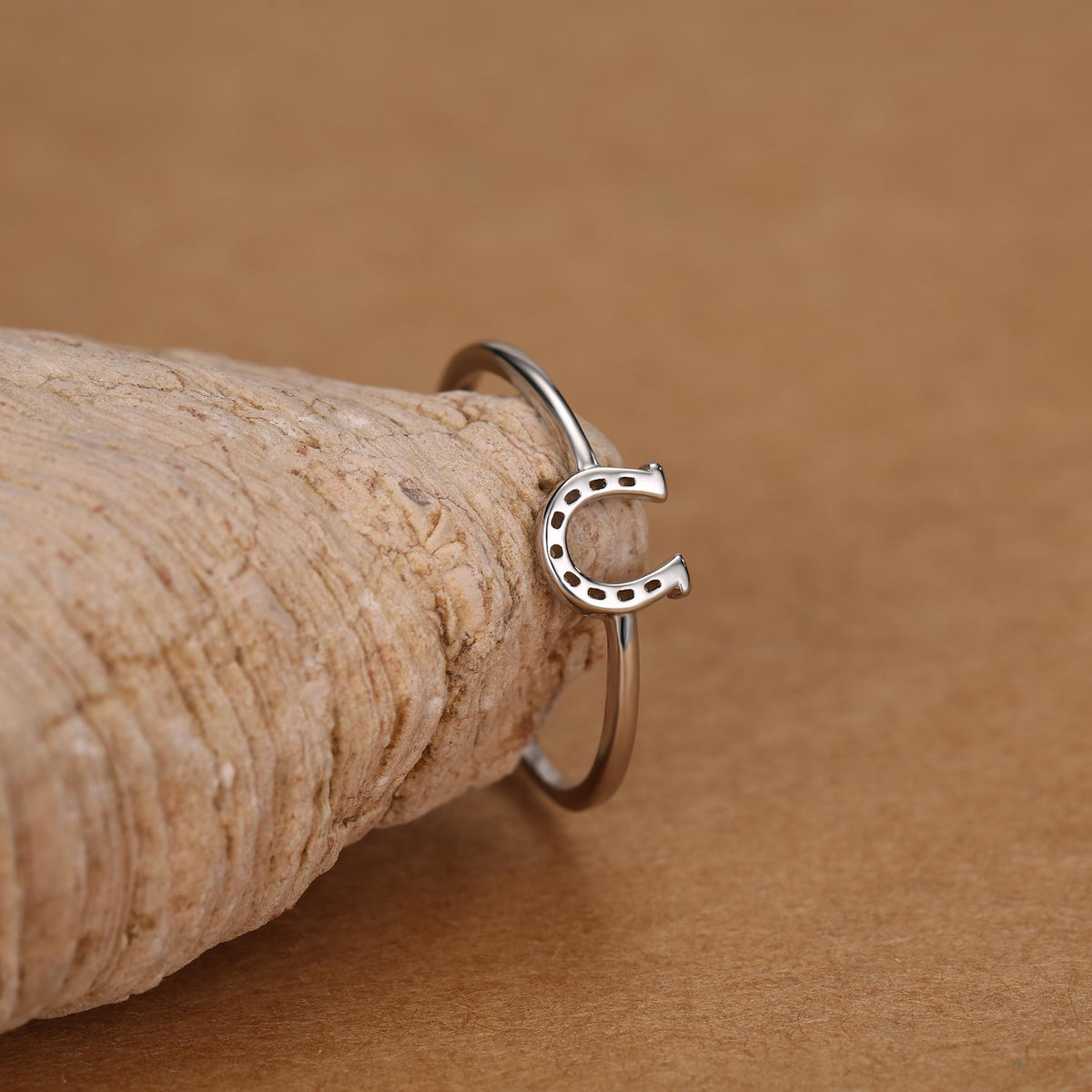 Lucky Horseshoe Motif Ring
