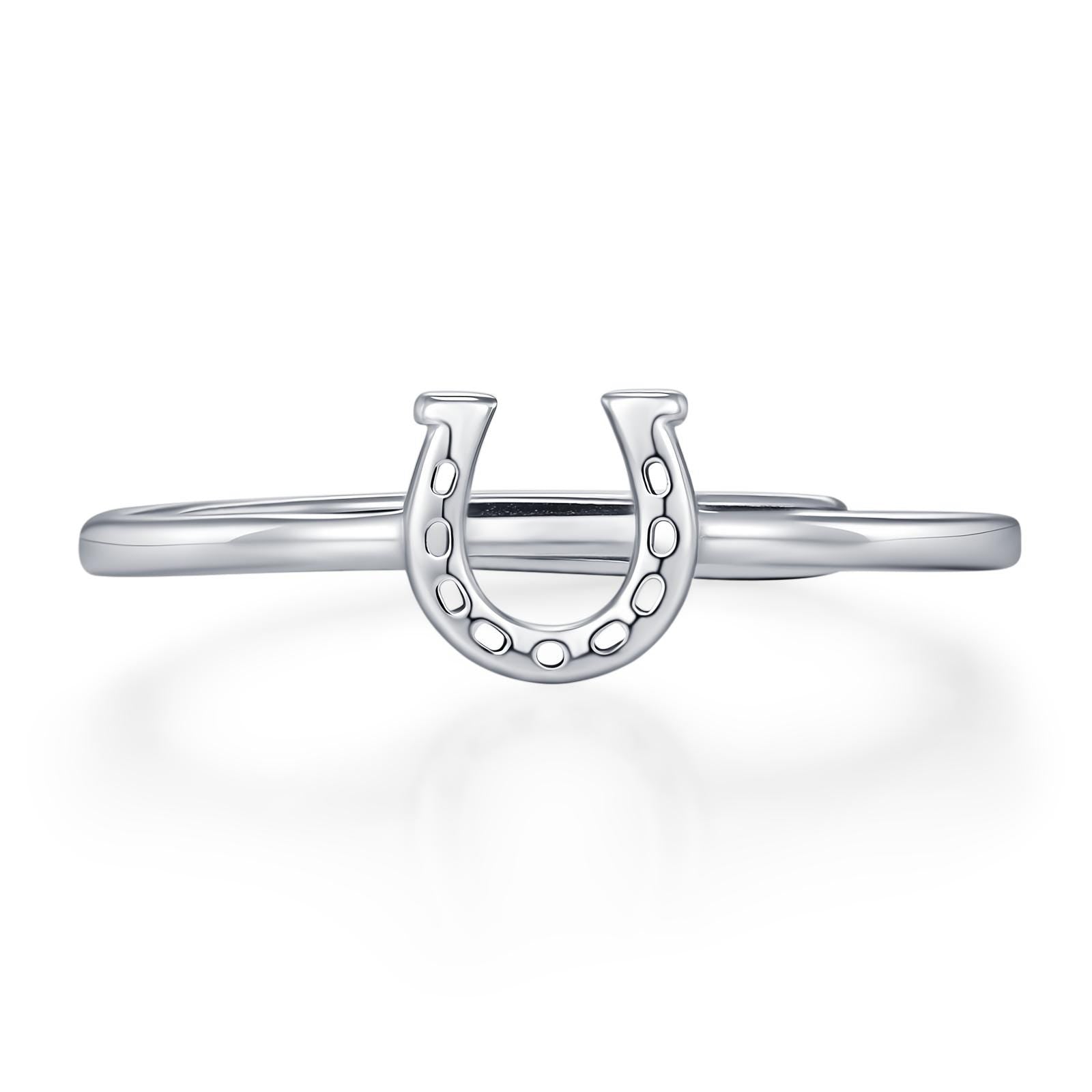 Lucky Horseshoe Motif Ring