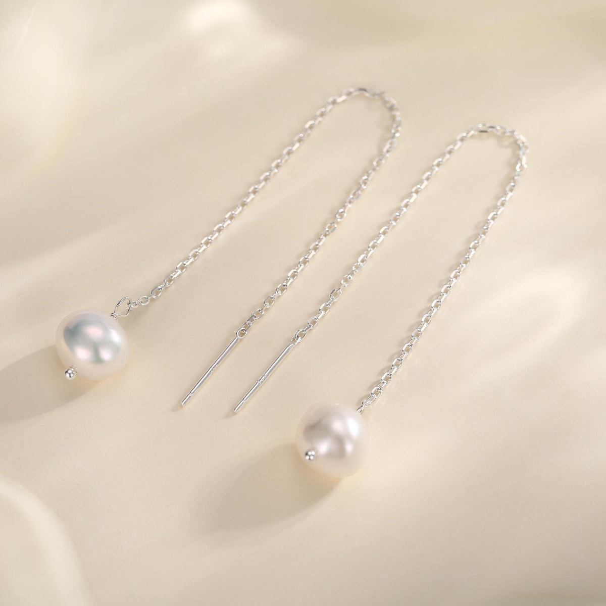 Baroque Freshwater Pearl Threader Earrings