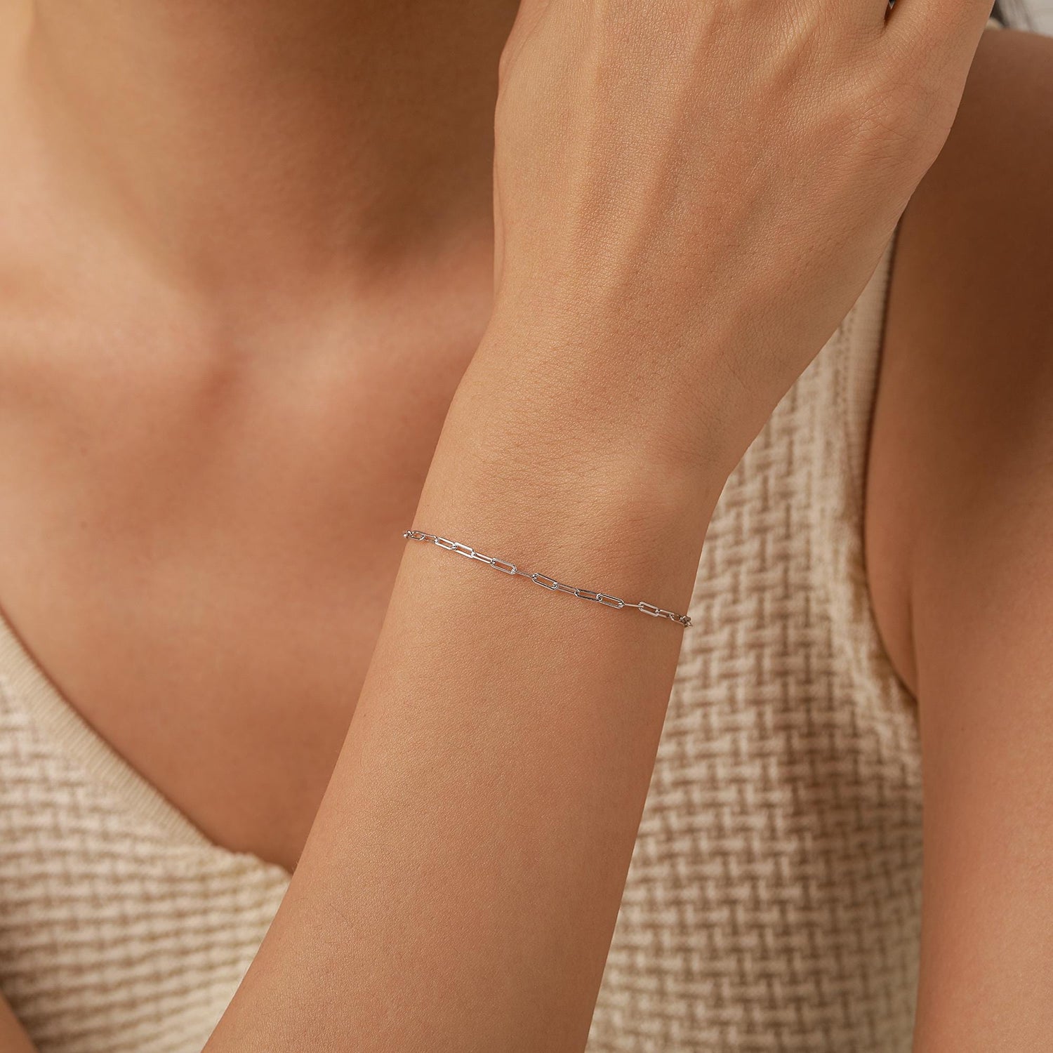 Paperclip Chain Bracelet
