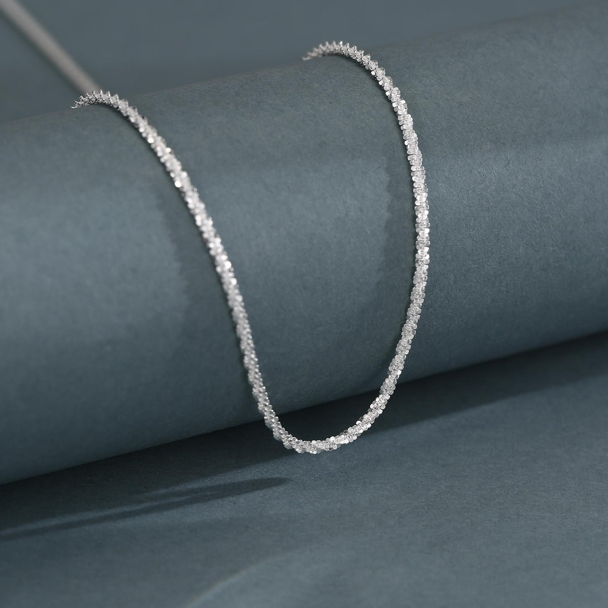 Sterling Silver Sparkle Chain Necklace, Margarita Chain Necklace or Bracelet, Various Length, Sparkly Chain Necklace, Sparkling Chain