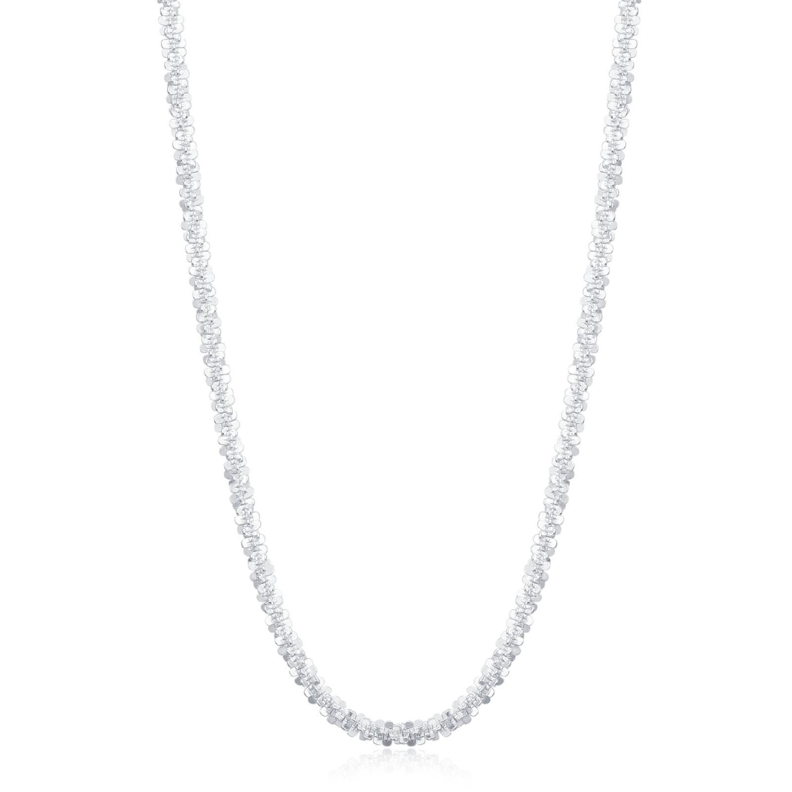 Sterling Silver Sparkle Chain Necklace, Margarita Chain Necklace or Bracelet, Various Length, Sparkly Chain Necklace, Sparkling Chain