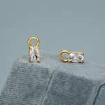 Oval CZ Earring Charms