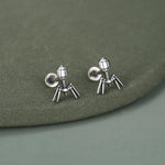 Sterling Silver Bacteriophage 16G Internally Threaded Flat Back Earring