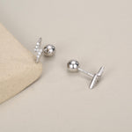 CZ Lightning Bolt Screw Back Earrings in Sterling Silver, Lightning Bolt Barbell Earrings, Silver, Gold and Rose Gold, Bolt Screwback