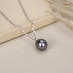Black Freshwater Pearl Pendant Necklace