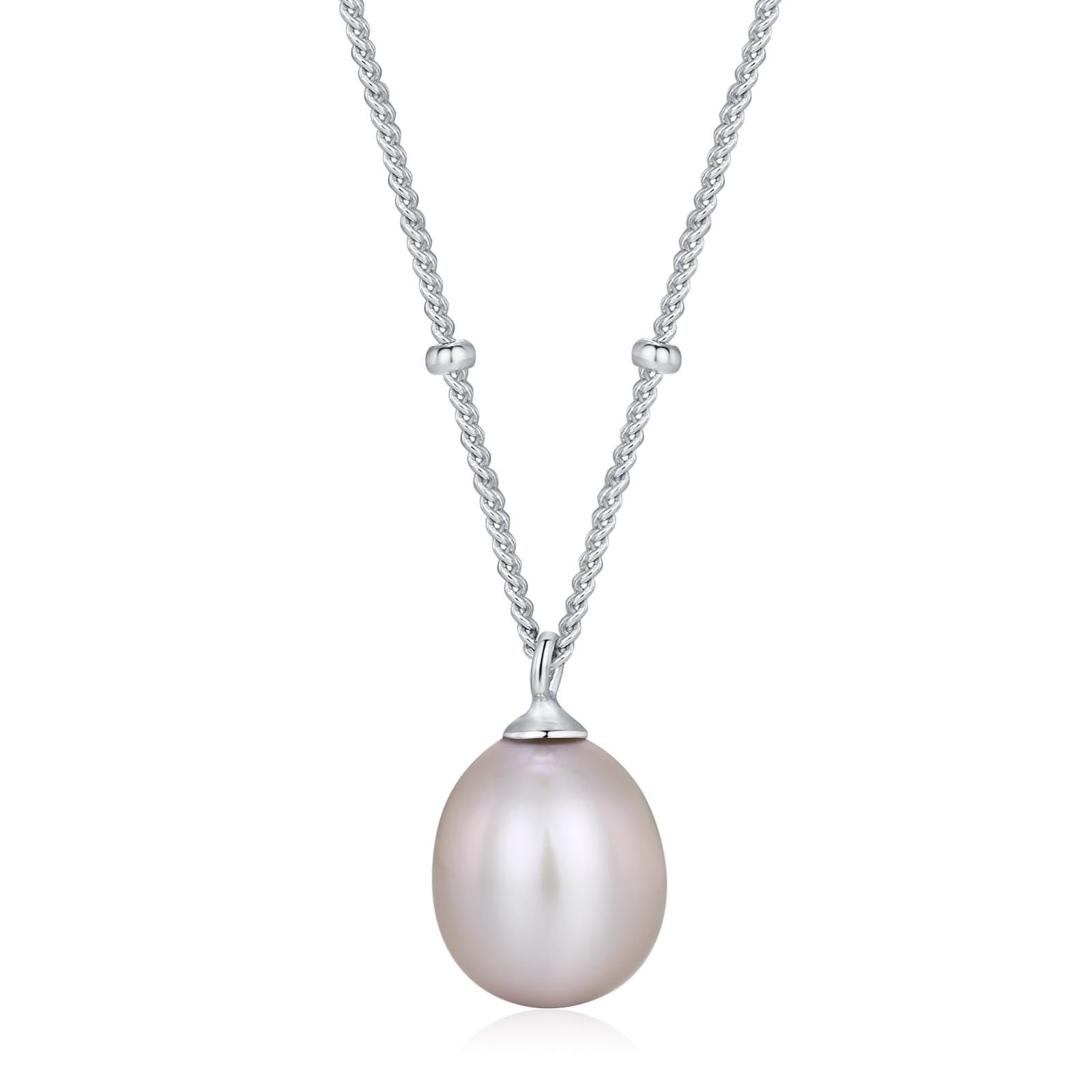 Grey Freshwater Pearl Satellite Chain Necklace