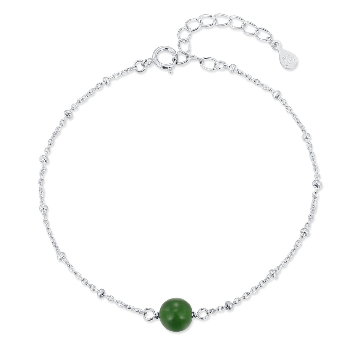 Single Jade Gemstone Bracelet