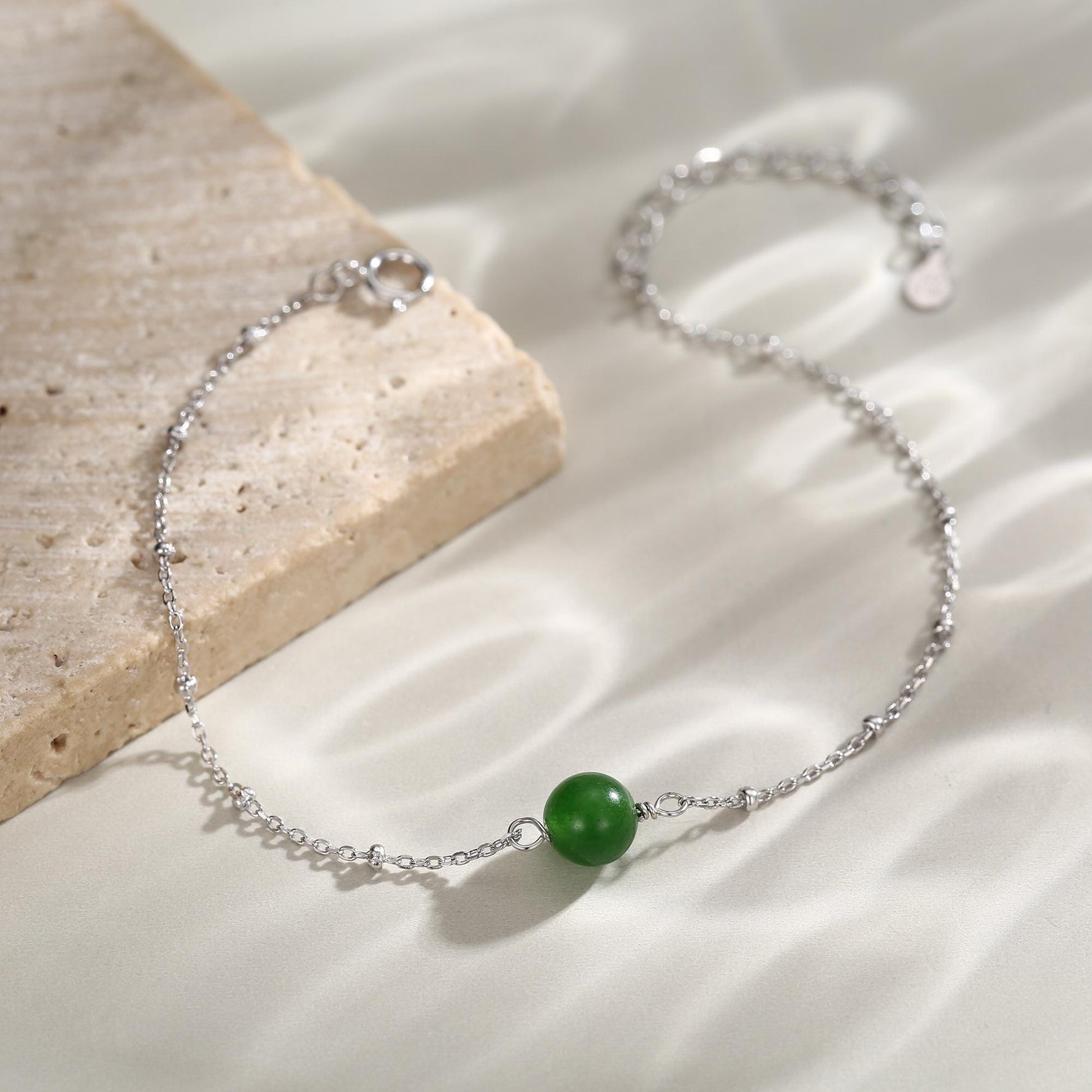 Single Jade Gemstone Bracelet