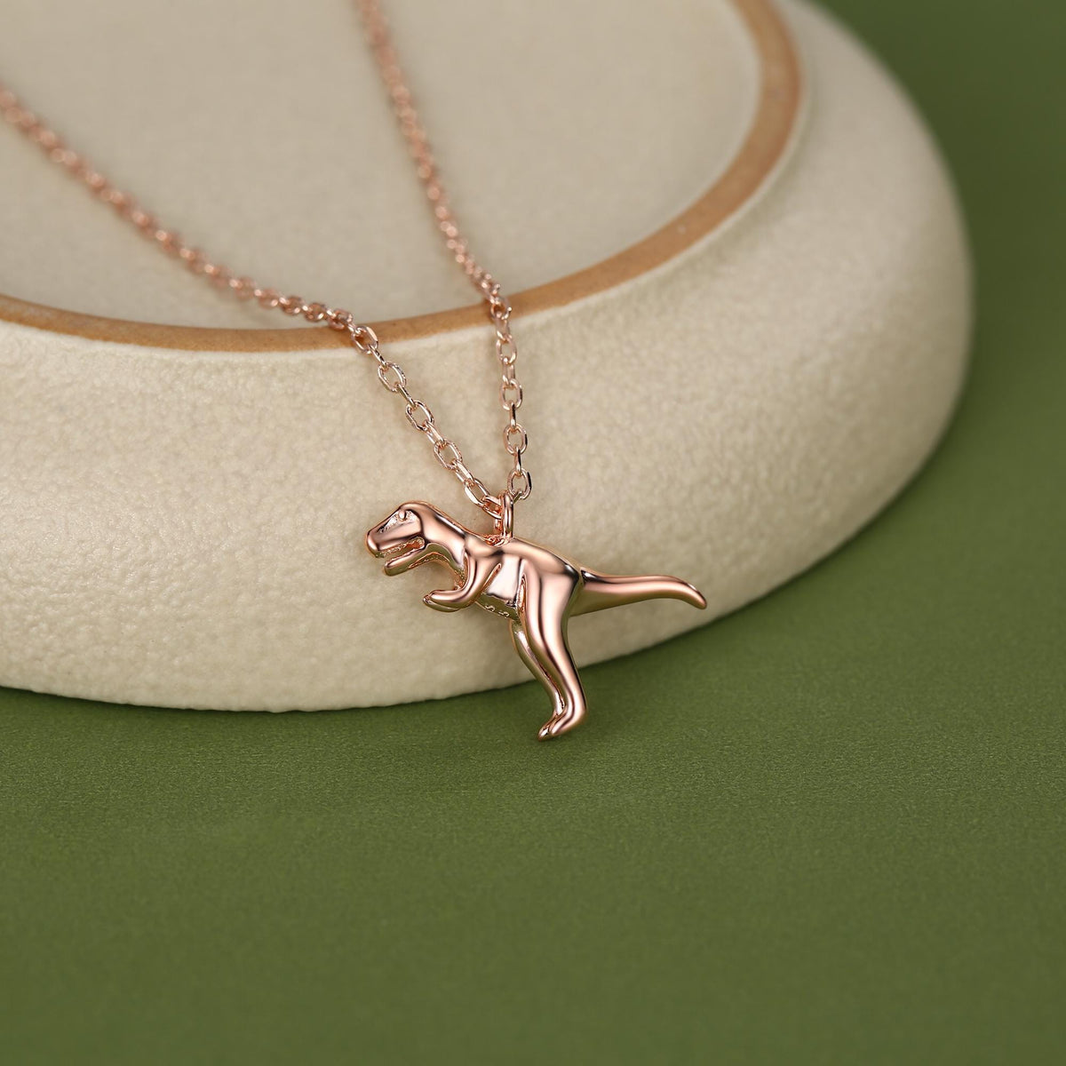 T-Rex Dinosaur Pendant Necklace