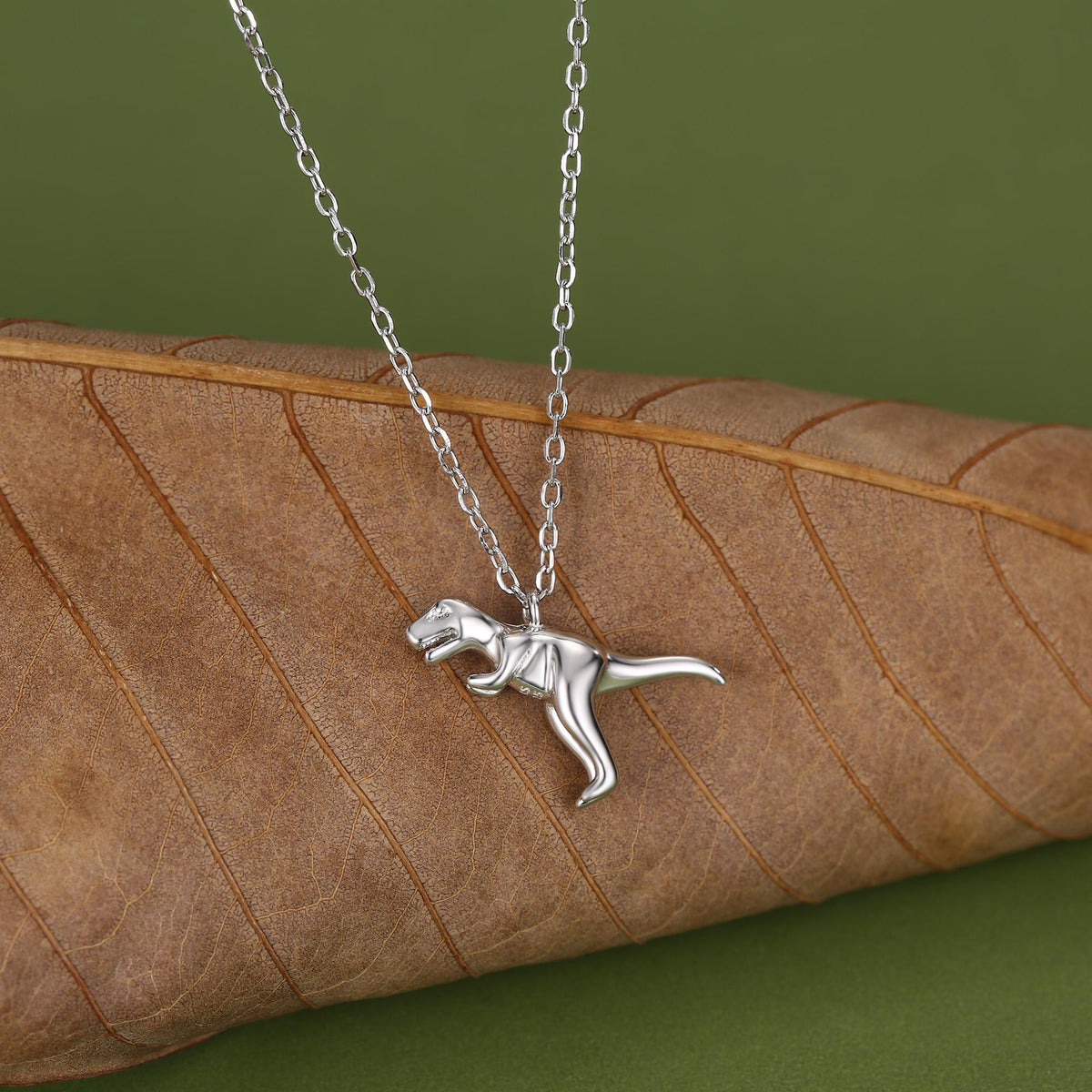 T-Rex Dinosaur Pendant Necklace