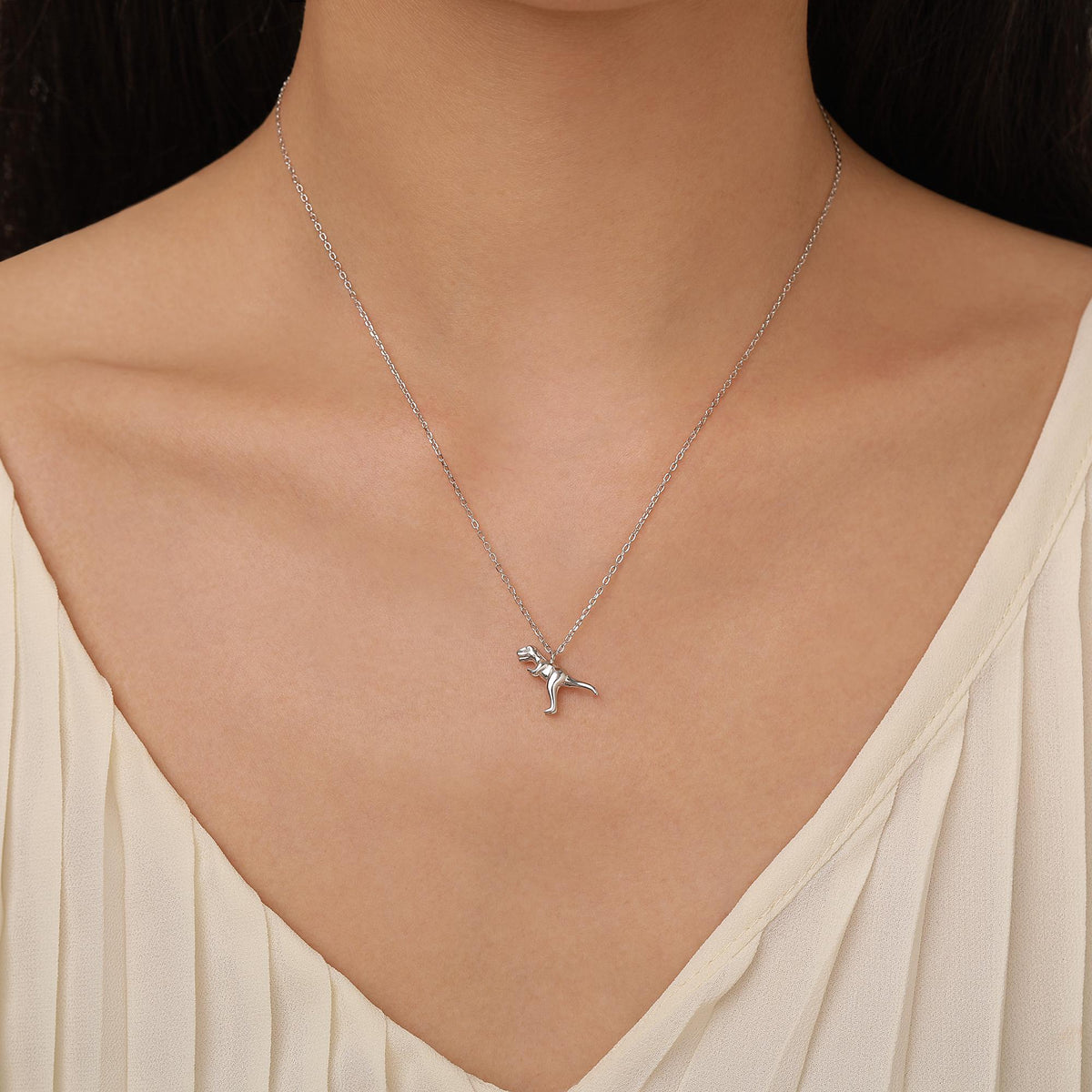 T-Rex Dinosaur Pendant Necklace
