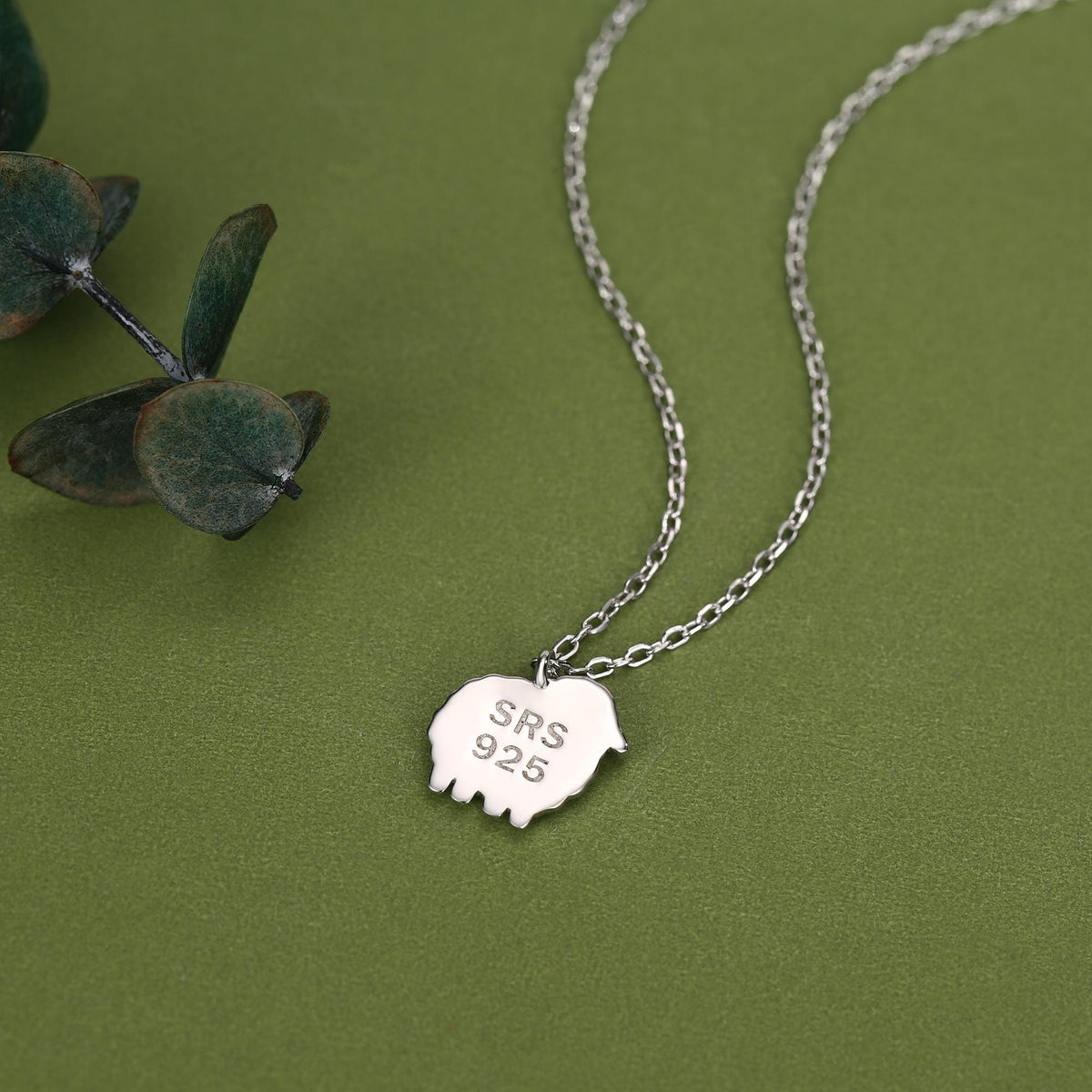 Fluffy Sheep Charm Necklace