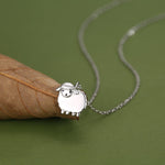 Fluffy Sheep Charm Necklace