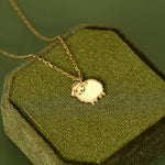 Fluffy Sheep Charm Necklace