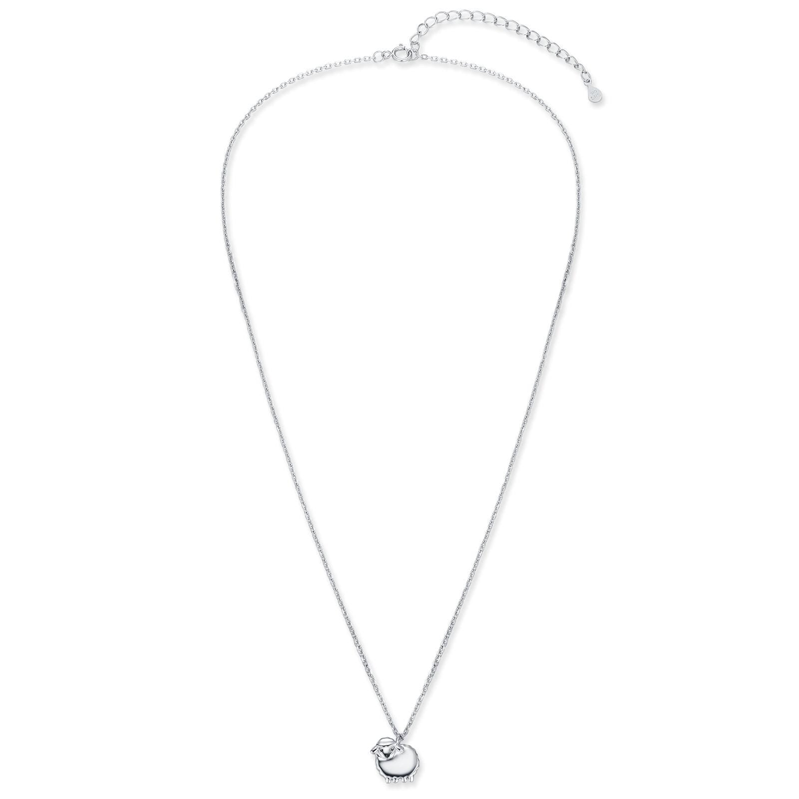 Fluffy Sheep Charm Necklace