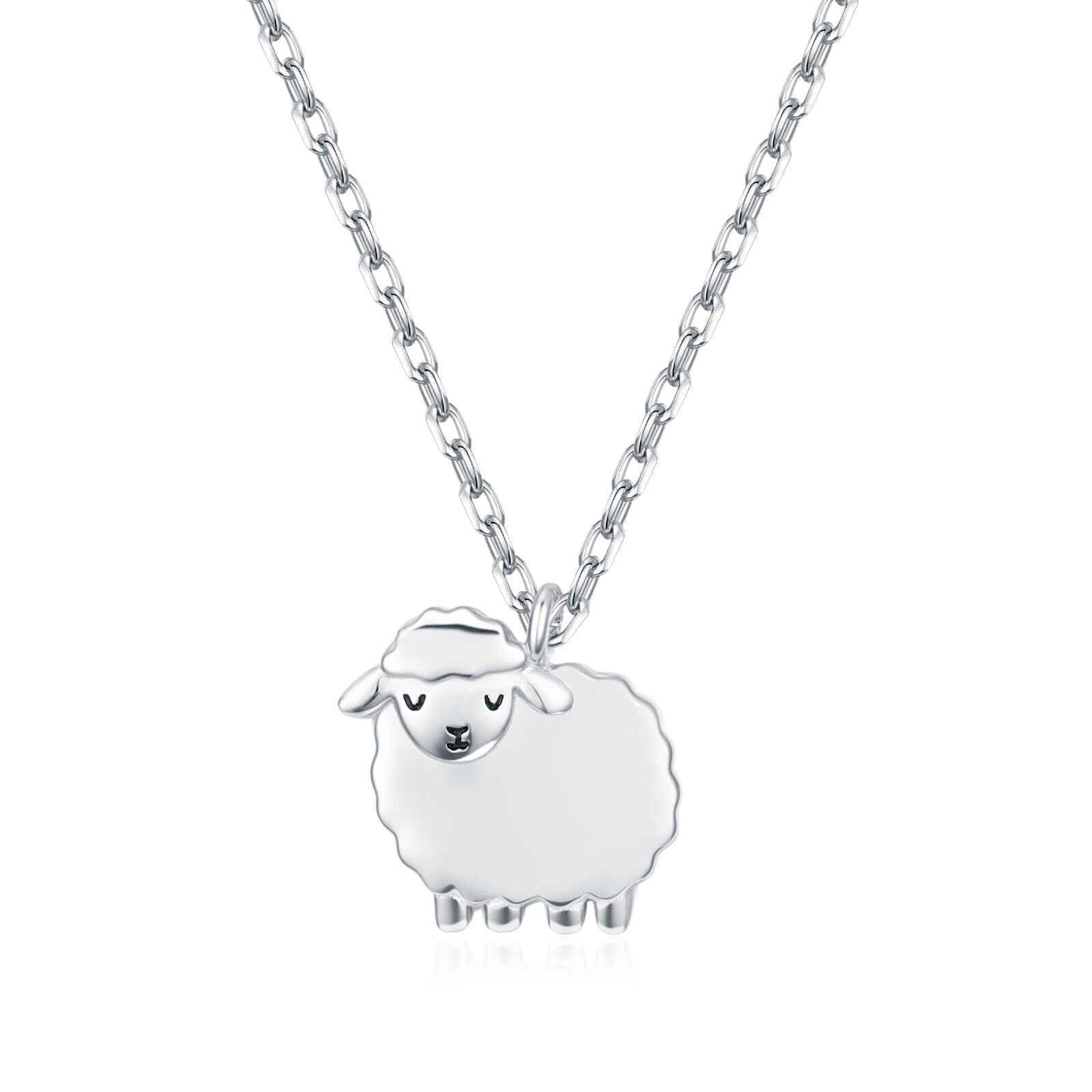 Fluffy Sheep Charm Necklace