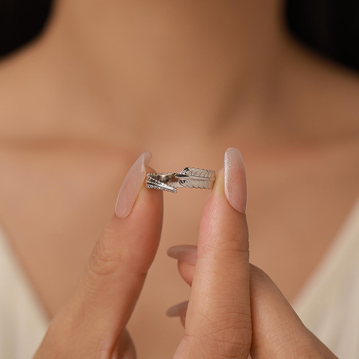 Fern Leaf Open Ring