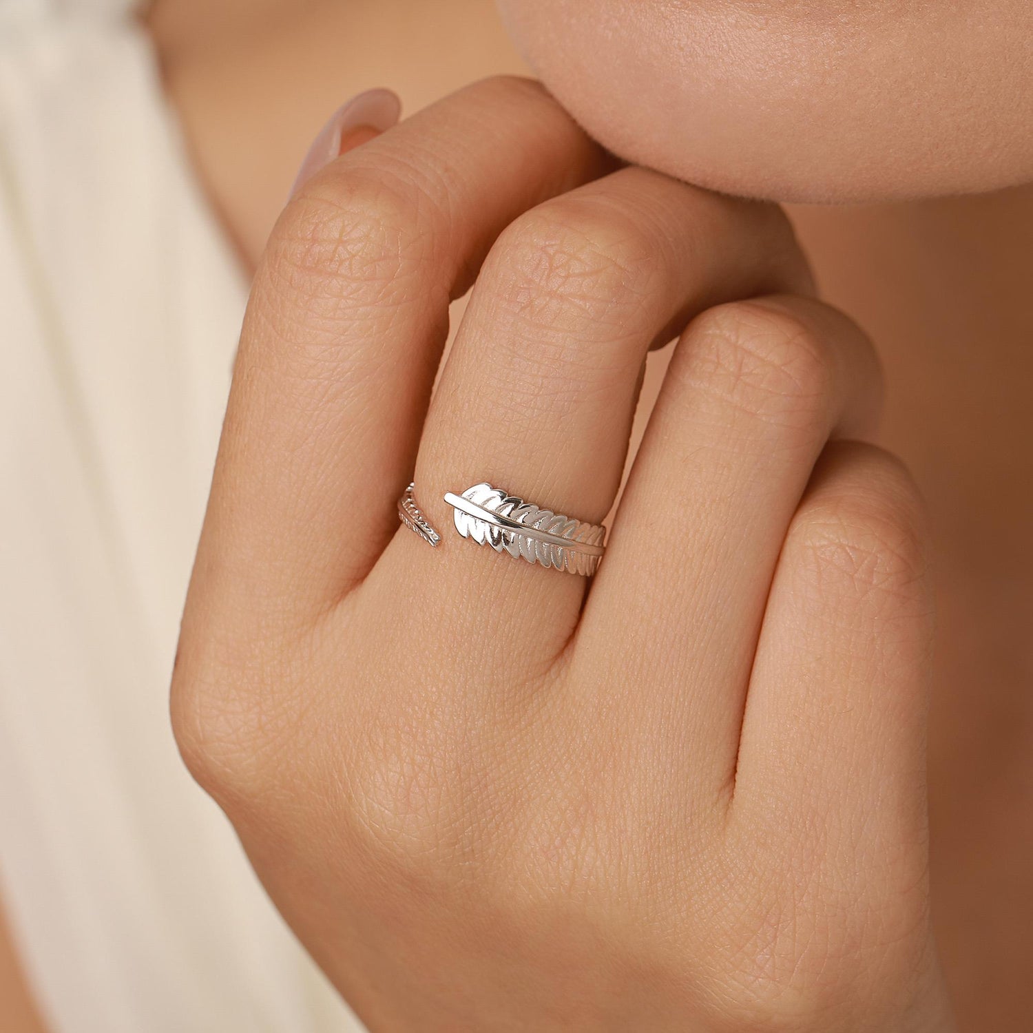 Fern Leaf Open Ring