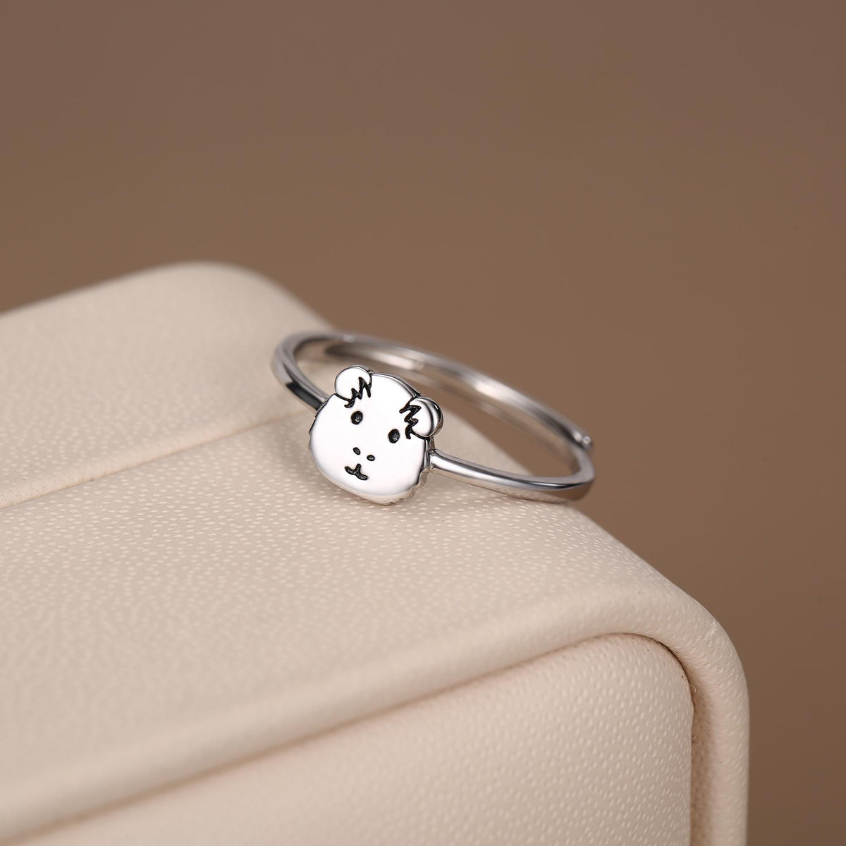 Cute Guinea Pig Motif Ring