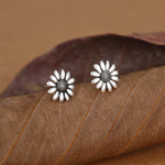 Oxidised Daisy Stud Earrings