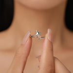 Sterling Silver Manta Ray Open Ring