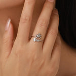 Sterling Silver Sea Turtle and Jellyfish Open Ring