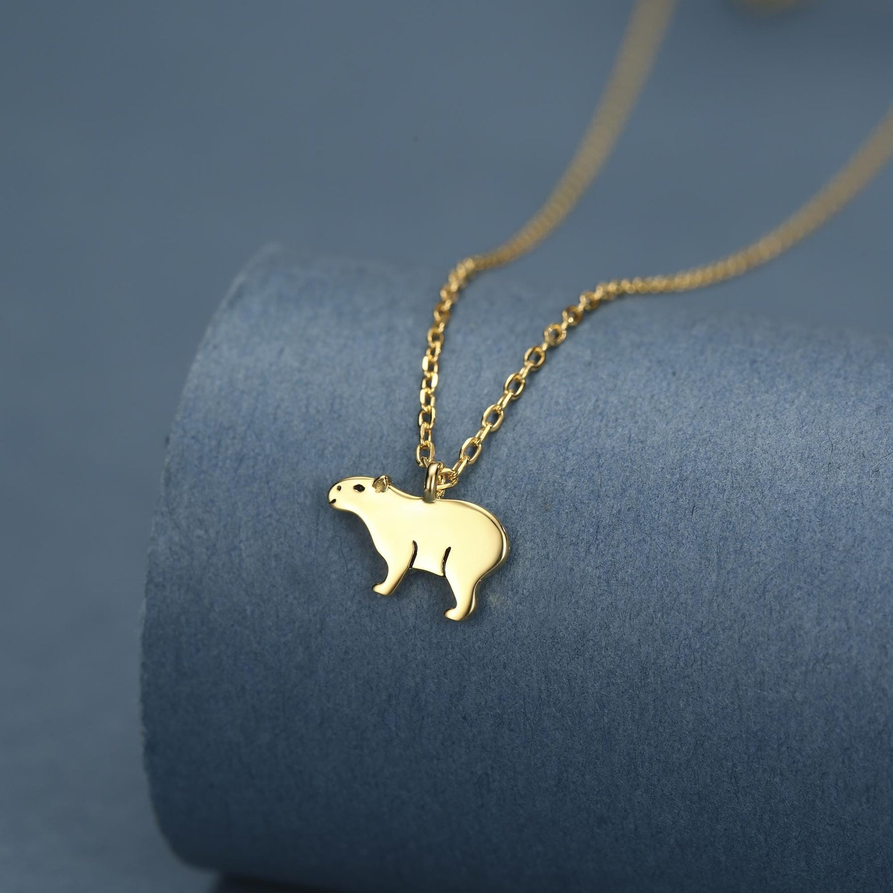 Capybara Pendant Necklace