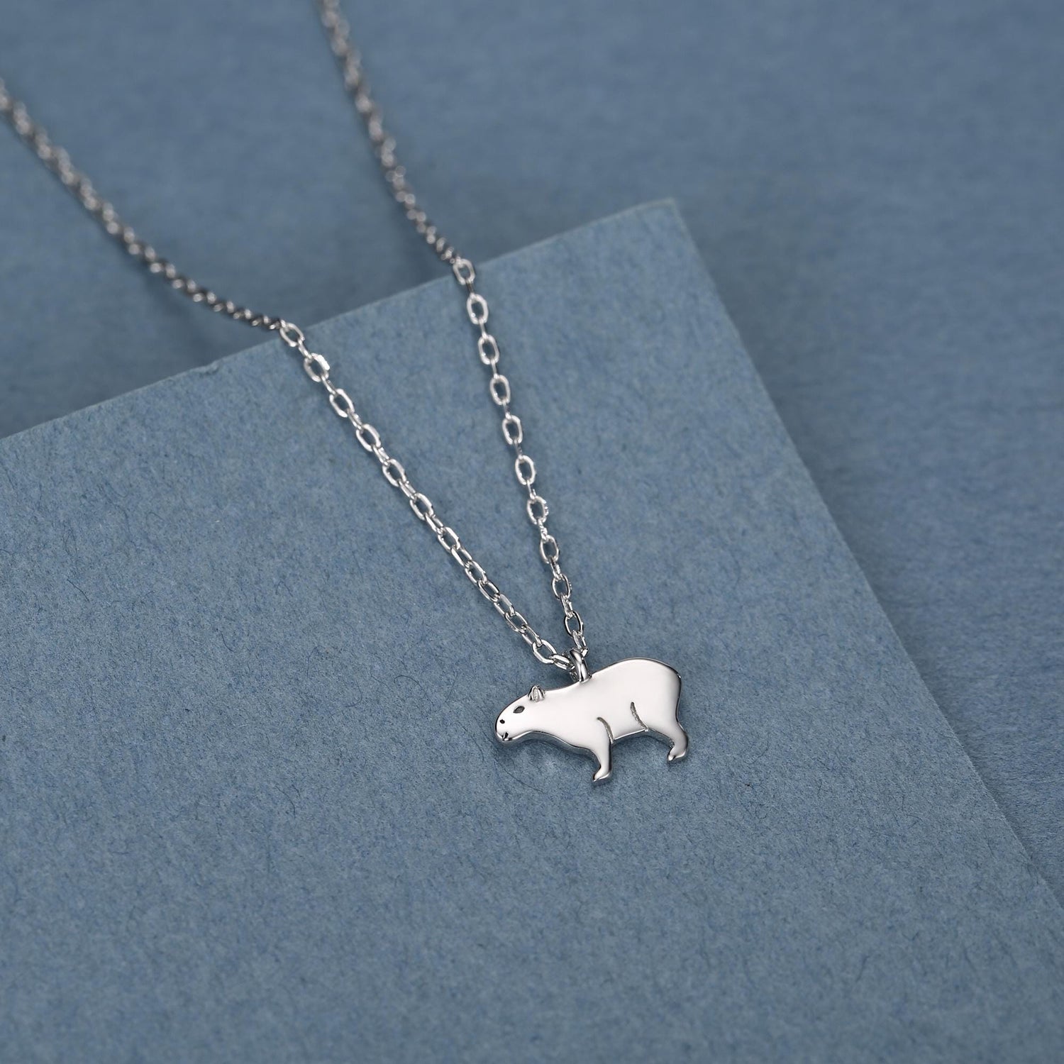 Capybara Pendant Necklace