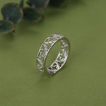 Sterling Silver Gothic Trefoil Cut Out Ring