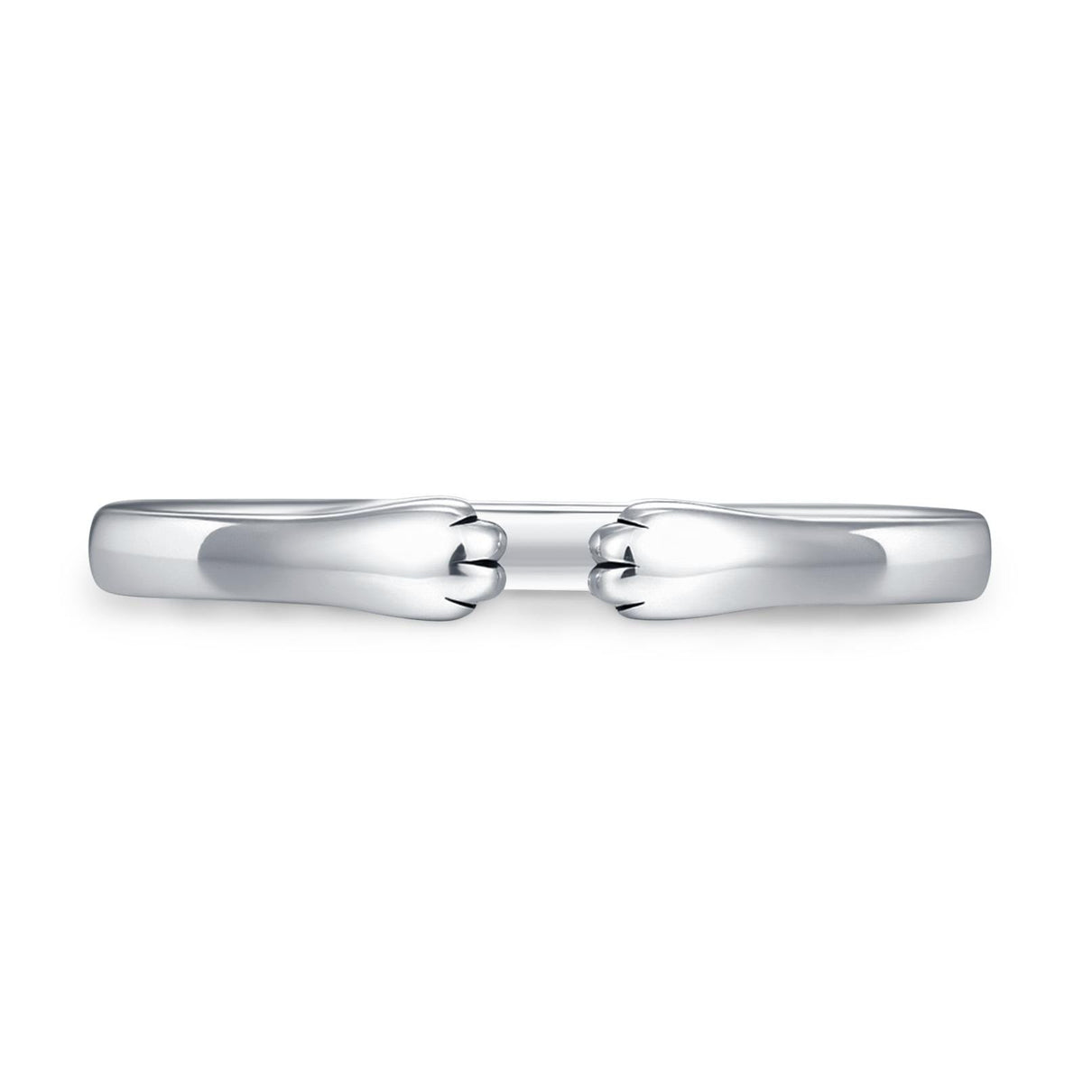 Sterling Silver Cat Paws Open Ring