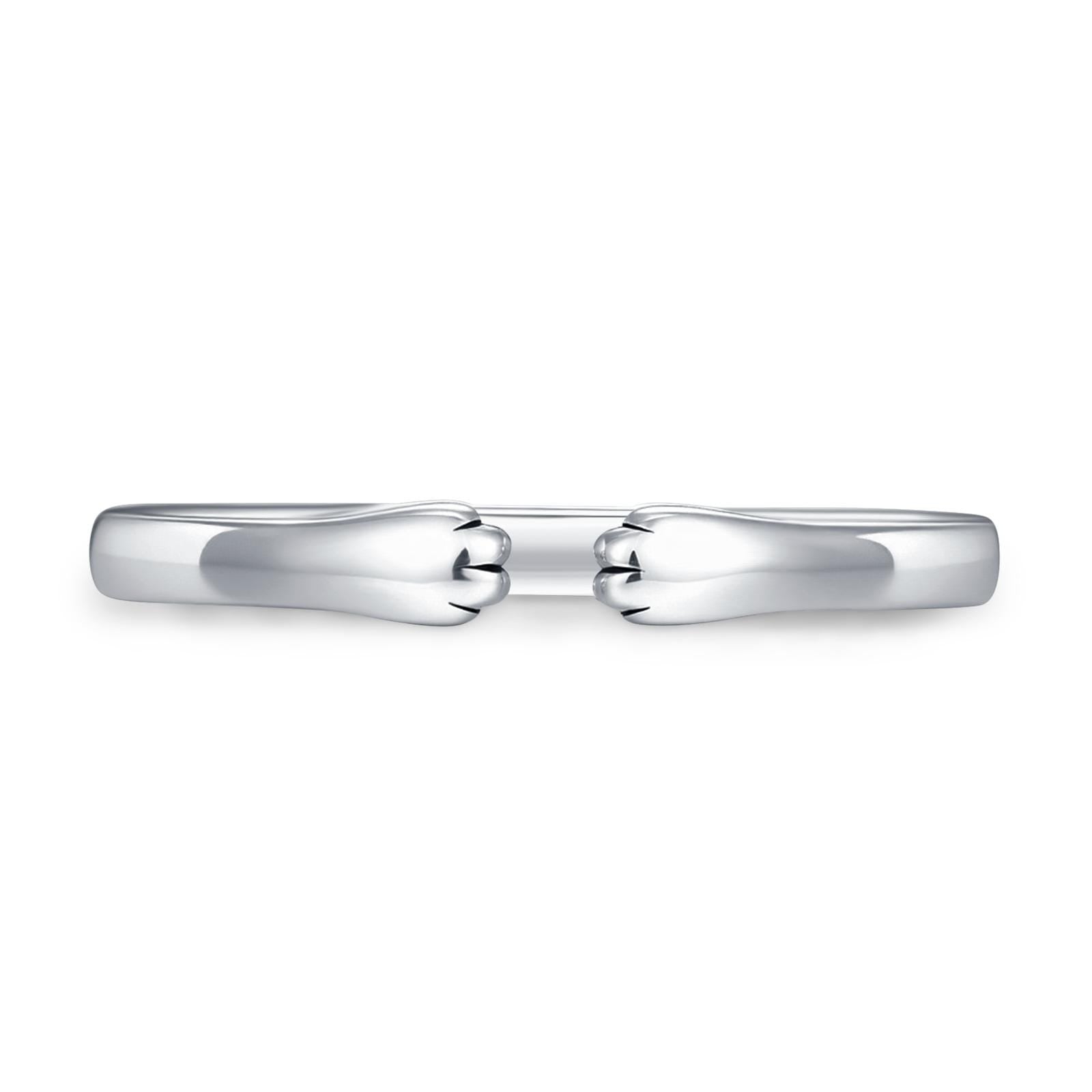 Sterling Silver Cat Paws Open Ring