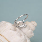 Sterling Silver Hammerhead Shark and Jellyfish Open Ring