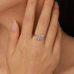 Sterling Silver Hammerhead Shark and Jellyfish Open Ring