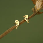 Sterling Silver Kookaburra Bird Stud Earrings