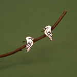 Sterling Silver Kookaburra Bird Stud Earrings