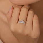 Sterling Silver Baguette CZ Crown Ring